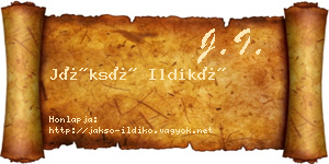 Jáksó Ildikó névjegykártya